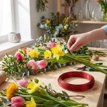 gjenstander Dekorativ tråd for kreativt håndverk og blomsterdesignideer