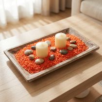 gjenstander Dekorgranulat oransje dekorative steiner 2mm - 3mm 2kg