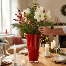 gjenstander Vase «Fizzy» Ø20cm H35cm rød 1 stk