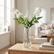 gjenstander Blomstrende gren Phlox kunstige blomster hvite 78 cm 3 stk