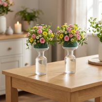 gjenstander Oasis Ecobase urnedekorasjon blomsterskum minneblomster Ø6,5cm 6 stk.