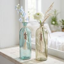 gjenstander Flasker dekorativ glass vase cowrie skjell maritime H26cm 2stk