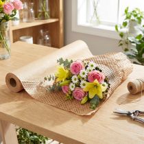 gjenstander Honeycomb papir naturlig brunt innpakningspapir B50,5cm L2500cm