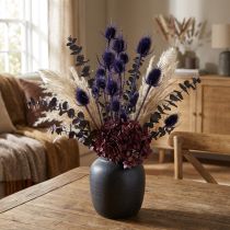 gjenstander Wild Teasel Tørkede Blomster Teasel Thistles Lilla 55cm 10 hoder