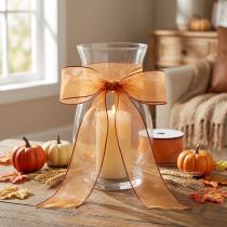 gjenstander Chiffonbånd organzabånd organza oransje 40mm 20m