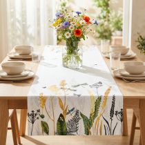 gjenstander Bordløper sommer bordløper eng sommerhvit 40x150cm