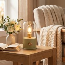 gjenstander LED-bordlampe Retro-bordlampe Varmhvit Grønn H19,5 cm