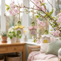gjenstander Hengende dekorasjon blomster keramikk fehus som dekorasjon til oppheng 6 cm 6 stk