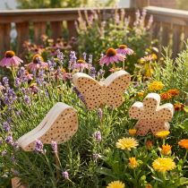 gjenstander Insekthotellfugl, sommerfugl, blomst 15–20cm 3stk