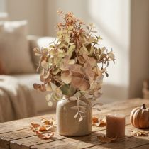 gjenstander Kunstig blomsterbukett eukalyptusdekorasjon 30 cm med knopper