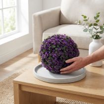 gjenstander Dekorkule i lilla plantekule kunstig Ø18cm 1 stk