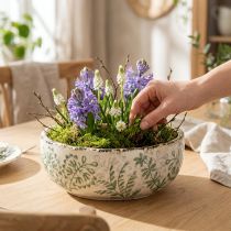 gjenstander Rustikk bolle med unikt mønster, 20 cm