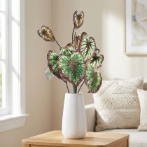 gjenstander Begonia Kunstige Planter Blad Begonia Grønn Lilla 62cm