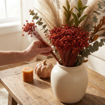 gjenstander Tørket blomsterbukett, et sjarmerende tillegg til vaser eller arrangementer, 44 cm