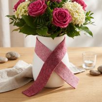 gjenstander Filtbånd dekorativt bånd rosa bærull filt tofarget 15cm 5m