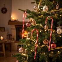 gjenstander Kunstig sukkerstang juledekorasjon 60 cm 3 stk