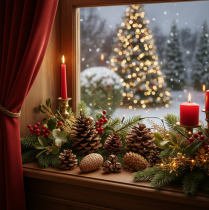 gjenstander Blandede naturlige kongler til håndarbeid og adventspynt, 2-10 cm, 400 g