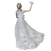gjenstander Figur Kvinne Fugl Kunstnerisk designet dekorativ skulptur for tidløs design 41 cm