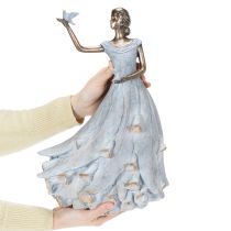 gjenstander Figur Kvinne Fugl Kunstnerisk designet dekorativ skulptur for tidløs design 41 cm