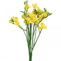 Fresia, kunstige blomster, fresia i bunt gul L64cm 6stk