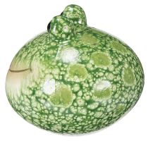 gjenstander Dekorativ froskefigur for leken hjem- og hagedekorasjon, grønn, 11 cm, 2 stk.