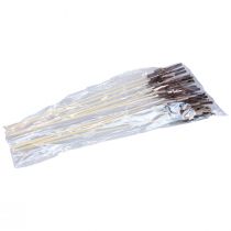 gjenstander Vårpynt blomsterplugger tre fugledekor 8×6cm 12 stk