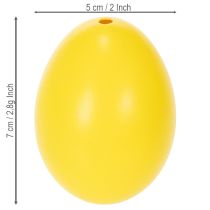gjenstander Påskeeggdekorasjon, ekte gåseegg for vårlig romdekorasjon, 7 cm, 10 stk.