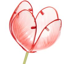 gjenstander Glass tulipanhagepike - Vakker dekorasjon for hage og balkong, 94 cm