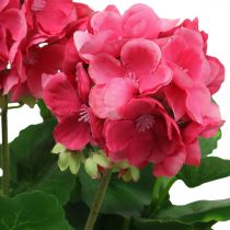 gjenstander Geranium kunstig blomst rosa kunstig balkongblomst 7 blomster H38cm
