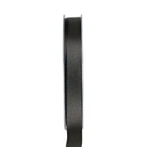 Gavebånd svart sørgeblomst dekorativt bånd 15mm 50m