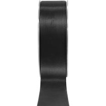 Gavebånd svart sørgeblomst dekorativt bånd 40mm 50m