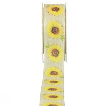 Gavebånd solsikker gult bånd 40mm 15m