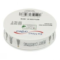 gjenstander Gavebånd Jul God Jul Grå 25mm 18m