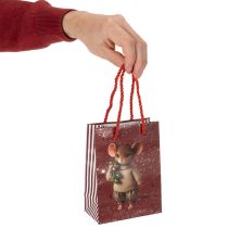 gjenstander Julegavepose med musemotiv, 16 cm, 2 stk.