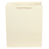 gjenstander Gavepose papir gavepose krem 26×12×32cm 1 stk