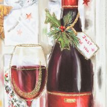 gjenstander Julegavepose 8cm x 18cm H24cm sett med 2 stk