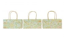 gjenstander Gavepose med håndtak gavepose mønstret 24×12×12cm 6stk