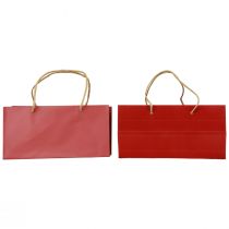 gjenstander Gaveposer røde papirposer med håndtak 24×12×12cm 6stk