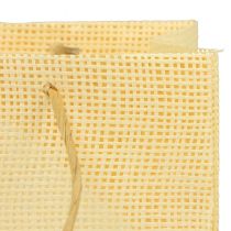 gjenstander Gaveposer vevd papir vanilje oransje rosa 20×10×10cm 6stk