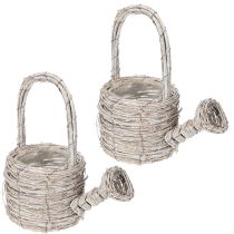 gjenstander Dekorativ vannkanne i et smakfullt vevd design for elegant hjemmeinnredning, 26 cm
