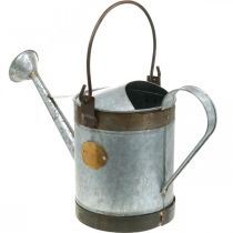 gjenstander Retro design dekorativ vannkanne i metall, vintage hengende blomsterpotte 58x23x32cm, nostalgisk plantebøtte