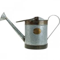 gjenstander Retro design dekorativ vannkanne i metall, vintage hengende blomsterpotte 58x23x32cm, nostalgisk plantebøtte