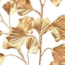 gjenstander Gingko gren dekorativ kunstig plante bronse glitter 84cm