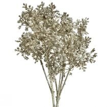 Gips Urt Gypsophila Kunstige planter Metallic L38cm 3stk