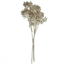 gjenstander Gips Urt Gypsophila Kunstige planter Metallic L38cm 3stk