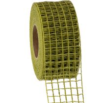 gjenstander Rutenettbånd 4,5 cm x 10 m mosegrønn