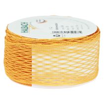gjenstander Nettape, ruteteip, dekortape, oransje, trådforsterket, 50 mm, 10 m