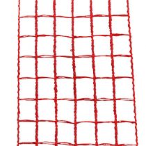 Rutenettbånd 4,5cm x 10m rødt