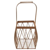 gjenstander Trådkurv, metall, rustlook, 28x13,5x14cm, 2 stk.