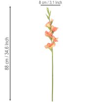 gjenstander Kunstig gladiolus med mange blomster til en bukett, 88 cm